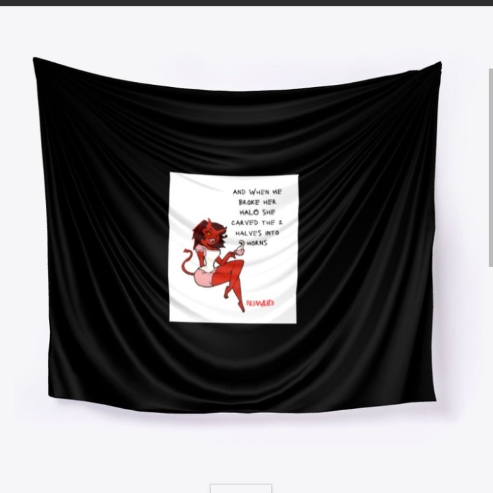 Scorned She-devil Wall Tapestry..Fall CLEARANCE